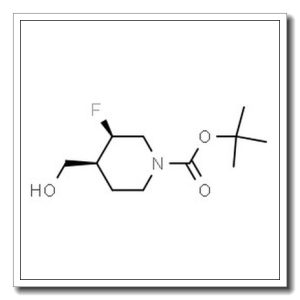 2-Methyl-2-propanyl (3R,4S)-3-fluoro-4-(hydroxymethyl)-1-piperidinecarboxylate