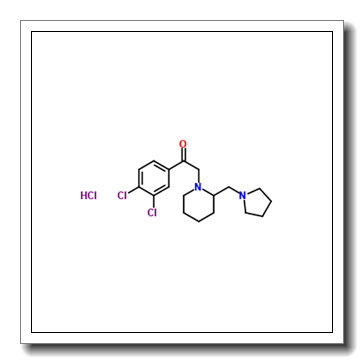 2-(3,4-二氯苯基)-1-(2-(吡咯烷-1-甲基)哌啶-1-基)乙酮盐酸盐