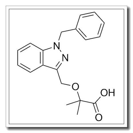 2-[(1-benzylindazol-3-yl)methoxy]-2-methylpropanoic acid CAS 130641-38-2 