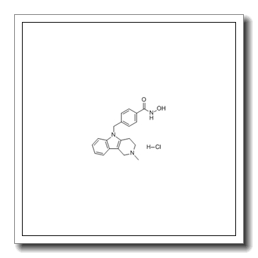 N-Hydroxy-4-[(2-methyl-1,2,3,4-tetrahydro-5H-pyrido[4,3-b]indol-5 -yl)methyl]benzamide hydrochloride (1:1) CAS 1310693-92-5