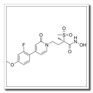 (2R)-4-[4-(2-fluoro-4-methoxyphenyl)-2-oxopyridin-1-yl]-N-hydroxy-2-methyl-2-methylsulfonylbutanamide