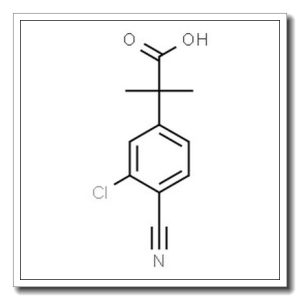 Benzeneacetic acid, 3-chloro-4-cyano-α,α-dimethyl-