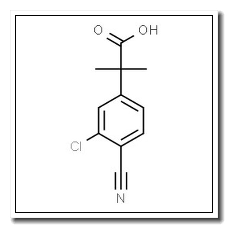 Benzeneacetic acid, 3-chloro-4-cyano-α,α-dimethyl-