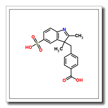 4-[(2,3-Dimethyl-5-sulfo-3H-indol-3-yl)methyl]benzoic acid