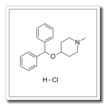 4-benzhydryloxy-1-methylpiperidine,hydrochloride CAS 132-18-3
