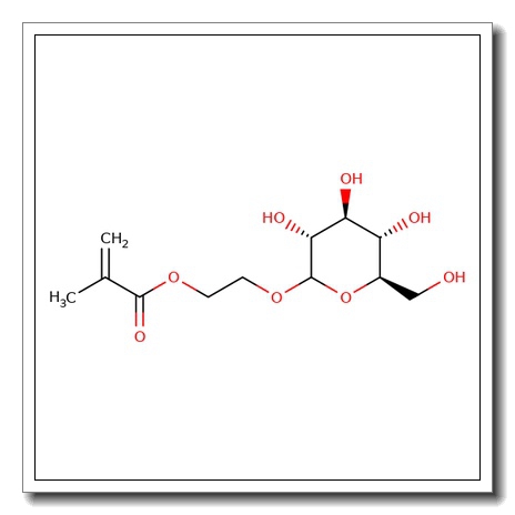 2-Methacryloxyethyl D-glucopyranoside - 25-50% in aqueous solution containing 200 ppm MEHQ inhibitor CAS 132153-62-9
