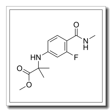methyl 2-[3-fluoro-4-(methylcarbamoyl)anilino]-2-methyl-propanoat e CAS 1332524-01-2
