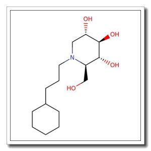 N-Cyclohexylpropyl deoxynorjirimycin