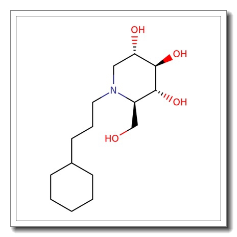 N-Cyclohexylpropyl deoxynorjirimycin