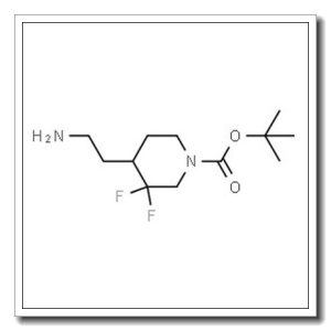 2-Methyl-2-propanyl 4-(2-aminoethyl)-3,3-difluoro-1-piperidinecarboxylate