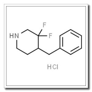4-Benzyl-3,3-difluoropiperidine hydrochloride (1:1)