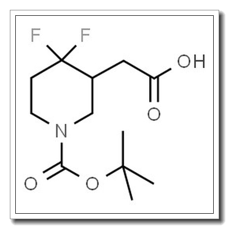(4,4-Difluoro-1-{[(2-methyl-2-propanyl)oxy]carbonyl}-3-piperidinyl)acetic acid