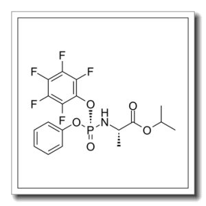 (S)-2-[(R)-(2,3,4,5,6-pentafluorophenoxy)phenoxyphosphorylamino]propionic acid isopropyl ester