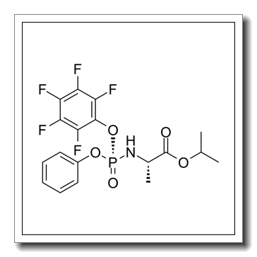 (S)-2-[(R)-(2,3,4,5,6-pentafluorophenoxy)phenoxyphosphorylamino]propionic acid isopropyl ester