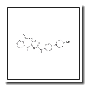 2-{[4-(4-Hydroxy-1-piperidinyl)phenyl]amino}-11-methyl-5,11-dihydro-6H-pyrimido[4,5-b][1,4]benzodiazepin-6-one CAS 1345098-78-3