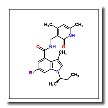 6-Bromo-1-[(2R)-2-butanyl]-N-[(4,6-dimethyl-2-oxo-1,2-dihydro-3-pyridinyl)methyl]-3-methyl-1H-indole-4-carboxamide CAS 1346574-55-7