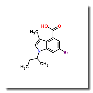 6-bromo-1-(sec-butyl)-3-methyl-1H-indole-4-carboxylic acid