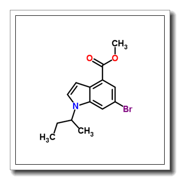 Methyl 6-bromo-1-sec-butyl-1H-indole-4-carboxylate CAS 1346576-37-1
