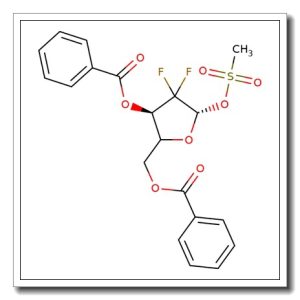 3,5-Di-O-benzoyl-2-deoxy-2,2-difluoro-1-O-methanesulfonyl-a-D-ribofuranoside – 98% alpha purity