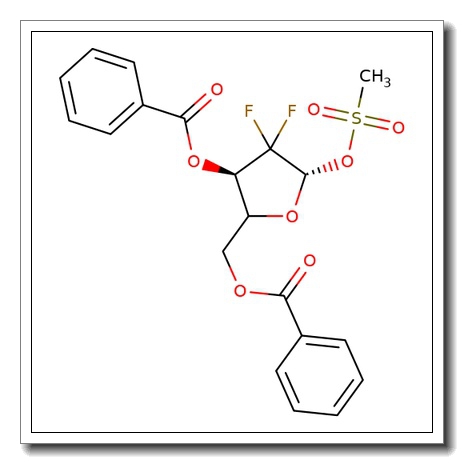 3,5-Di-O-benzoyl-2-deoxy-2,2-difluoro-1-O-methanesulfonyl-a-D-ribofuranoside - 75% alpha purity CAS 134877-42-2