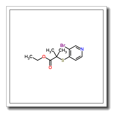 Ethyl 2-[(3-bromo-4-pyridinyl)sulfanyl]-2-methylpropanoate