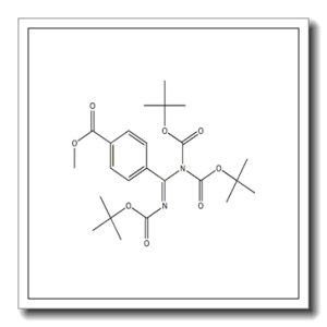 (E)-4-(N,N,N’-三(叔丁氧基羰基)氨基甲脒基)苯甲酸甲酯