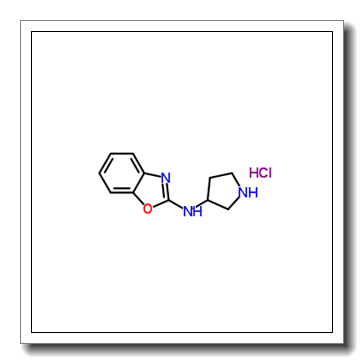 N-(3-Pyrrolidinyl)-1,3-benzoxazol-2-amine hydrochloride (1:1) CAS 1353948-31-8