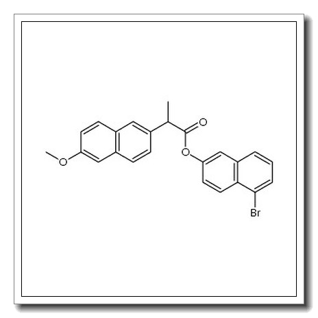 2-​Naphthaleneacetic acid, 6-​methoxy-​α-​methyl-​, 5-​bromo-​2-​naphthalenyl ester CAS 1363166-31-7 