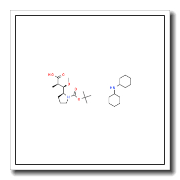 2-Pyrrolidinepropanoic acid, 1-[(1,1-dimethylethoxy)carbonyl]-β-methoxy-α-methyl-, (αR,βR,2S)-, compd. with N-cyclohexylcyclohexanamine (1:1) CAS 1369427-40-6