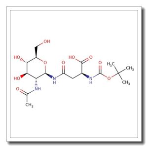 N-omega-(2-Acetamido-2-deoxy-b-D-glucopyranosyl)-N-a-Boc-L-asparagine