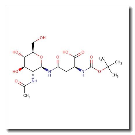N-omega-(2-Acetamido-2-deoxy-b-D-glucopyranosyl)-N-a-Boc-L-asparagine CAS 137255-40-4