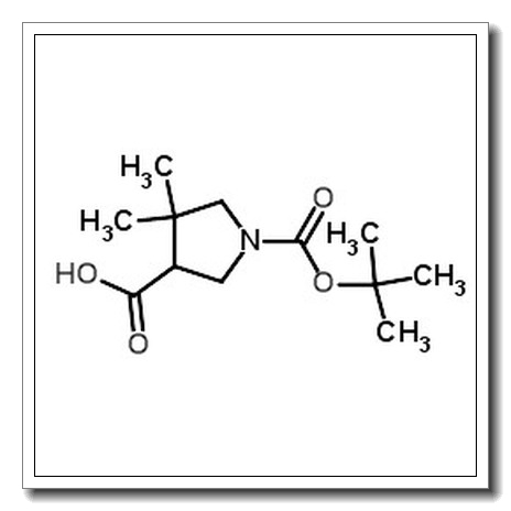 4,4-Dimethyl-1-{[(2-methyl-2-propanyl)oxy]carbonyl}-3-pyrrolidinecarboxylic acid