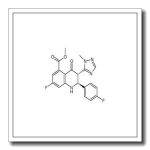 (2R,3R)-methyl 7-fluoro-2-(4-fluorophenyl)-3-(1-methyl-1H-1,2,4-triazol-5-yl)-4-oxo-1,2,3,4-tetrahydroquinoline-5-carboxylate