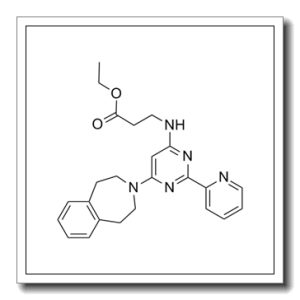 N-[2-(2-吡啶基)-6-(1,2,4,5-四氢-3H-3-苯并氮杂卓-3-基)-4-嘧啶基]-BETA-丙氨酸乙酯