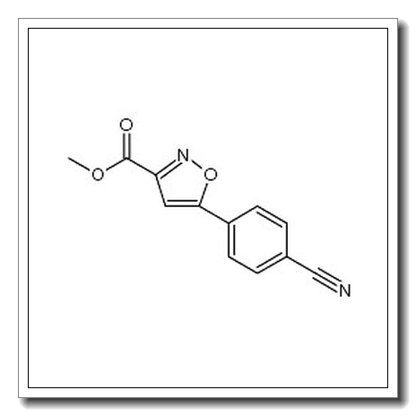 3-​Isoxazolecarboxylic acid, 5-​(4-​cyanophenyl)​-​, methyl ester CAS 1375064-41-7 