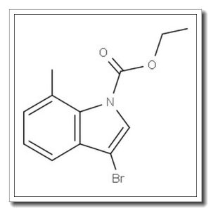 3-溴-7-甲基吲哚-1-甲酸乙酯