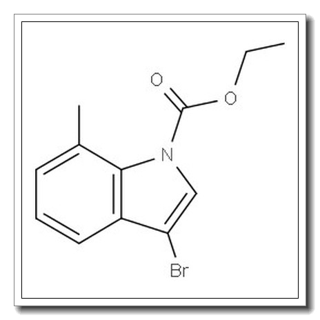 3-溴-7-甲基吲哚-1-甲酸乙酯
