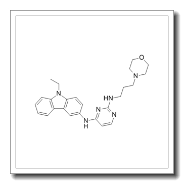 4-N-(9-ethylcarbazol-3-yl)-2-N-(3-morpholin-4-ylpropyl)pyrimidine-2,4-diamine CAS 1380432-32-5