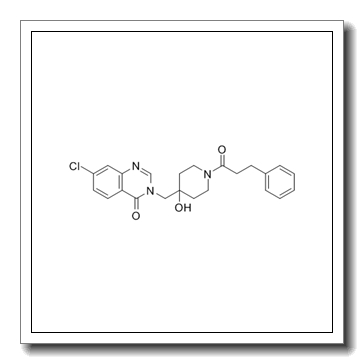 7-chloro-3-{[4-hydroxy-1-(3-phenylpropanoyl)piperidin-4-yl]methyl}-3,4-dihydroquinazolin-4-one CAS 1381291-36-6