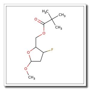 Methyl 2,3-dideoxy-3-fluoro-5-O-pivaloyl-a-D-ribofuranoside