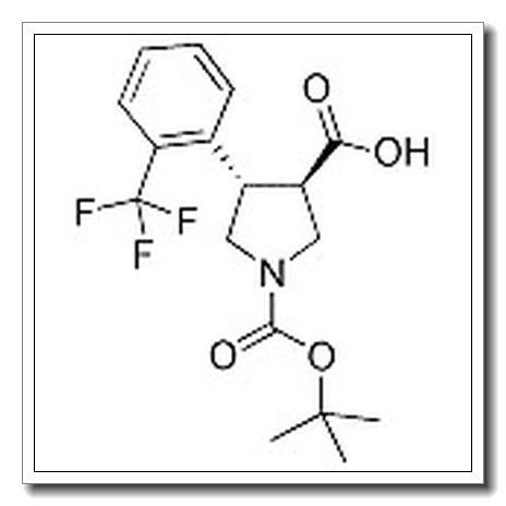 BOC-(TRANS)-4-(2-TRIFLUOROMETHYL-PHENYL)-PYRROLIDINE-3-CARBOXYLIC ACID