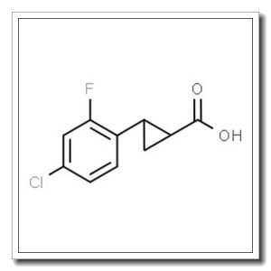 trans-2-(4-chloro-2-fluorophenyl)cyclopropane-1-carboxylic acid