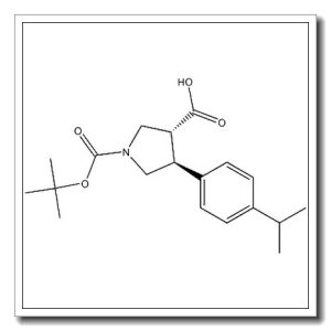 Boc-(+/-)-trans-4-(4-isopropyl-phenyl)-pyrrolidine-3-carboxylic acid
