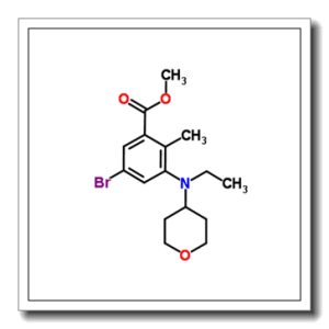 Methyl 5-bromo-3-[ethyl(tetrahydro-2H-pyran-4-yl)amino]-2-methylbenzoate