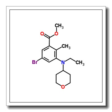 Methyl 5-bromo-3-[ethyl(tetrahydro-2H-pyran-4-yl)amino]-2-methylbenzoate CAS 1403257-79-3