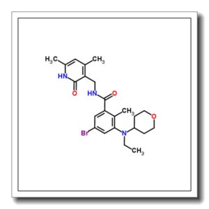 5-Bromo-N-[(4,6-dimethyl-2-oxo-1,2-dihydro-3-pyridinyl)methyl]-3-[ethyl(tetrahydro-2H-pyran-4-yl)amino]-2-methylbenzamide