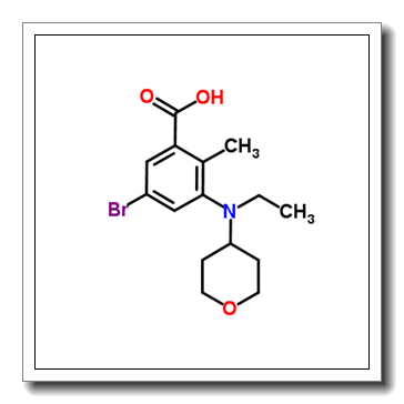 5-Bromo-3-[ethyl(tetrahydro-2H-pyran-4-yl)amino]-2-methylbenzoic acid