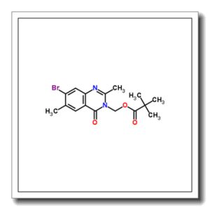 (7-Bromo-2,6-dimethyl-4-oxo-3(4H)-quinazolinyl)methyl pivalate
