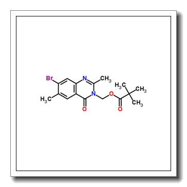 (7-Bromo-2,6-dimethyl-4-oxo-3(4H)-quinazolinyl)methyl pivalate