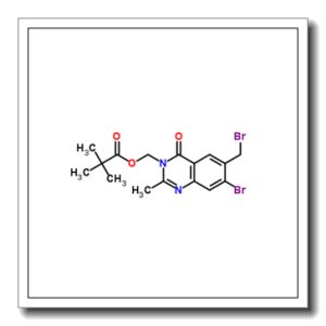 [7-Bromo-6-(bromomethyl)-2-methyl-4-oxo-3(4H)-quinazolinyl]methyl pivalate